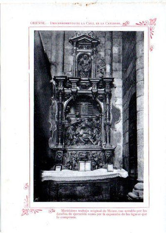 LAMINA V31985: Orense. Descendimiento de la Cruz en la Catedral
