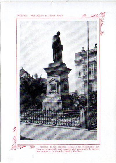 LAMINA V31986: Orense. Monumento al Padre Feijoo