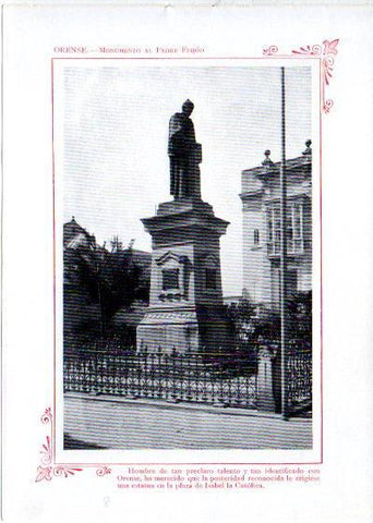 LAMINA V31986: Orense. Monumento al Padre Feijoo