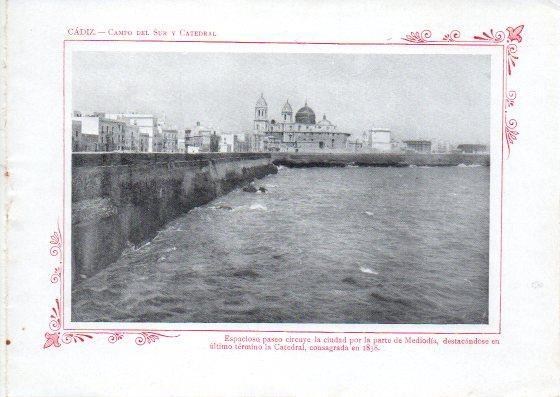 LAMINA V32017: Cadiz. Campo del Sur y Catedral