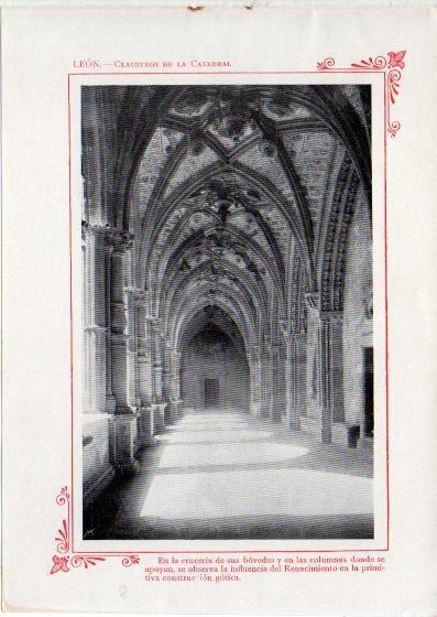 LAMINA V32003: Leon. Claustros de la Catedral