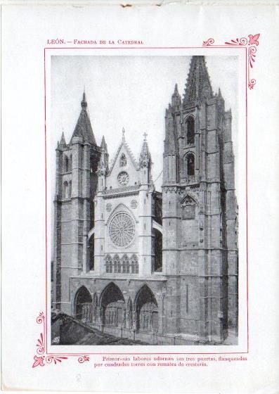 LAMINA V32002: Leon. Fachada de la Catedral