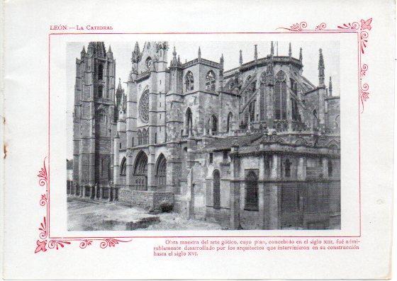 LAMINA V31999: Leon. La Catedral