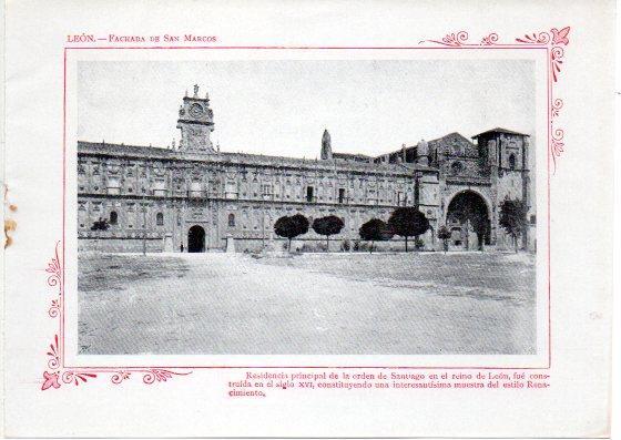 LAMINA V31997: Leon. Fachada de San Marcos