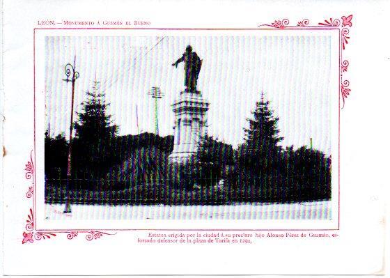 LAMINA V31995: Leon. Monumento a Guzman el Bueno