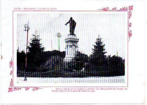 LAMINA V31995: Leon. Monumento a Guzman el Bueno