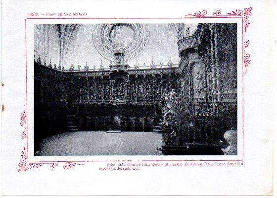 LAMINA V31994: Leon. Coro de San Marcos