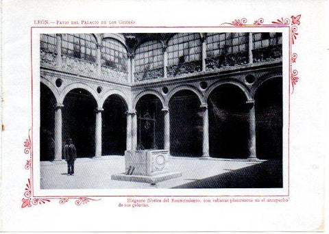LAMINA V31993: Leon. Patio del Palacio de los Guzman