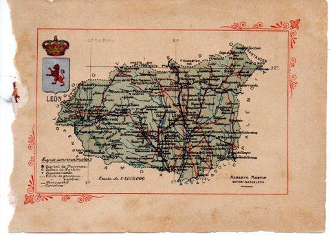 LAMINA V31990: Mapa de la Provincia de Leon