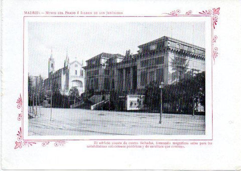 LAMINA V31956: Madrid. Museo del Prado e Iglesia de Los Jeronimos