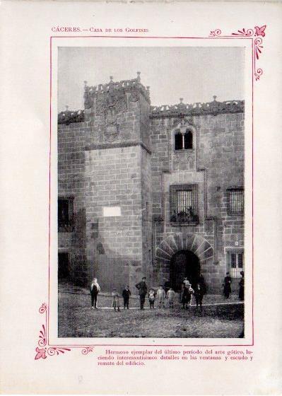 LAMINA V31916: Caceres. Casa de los Golfines