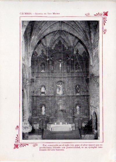 LAMINA V31915: Caceres. Iglesia de San Mateo