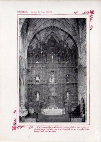 LAMINA V31915: Caceres. Iglesia de San Mateo