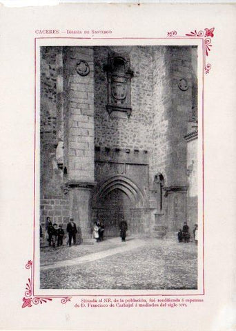 LAMINA V31913: Caceres. Iglesia de Santiago