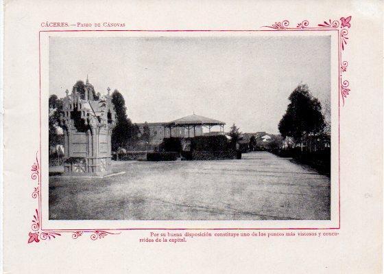 LAMINA V31903: Caceres. Paseo de Canovas