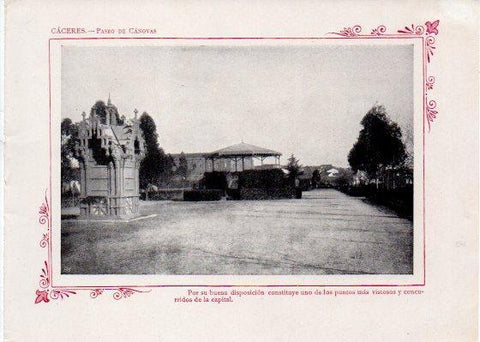 LAMINA V31903: Caceres. Paseo de Canovas