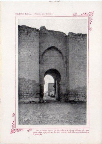 LAMINA V31892: Ciudad Real. Puerta de Toledo
