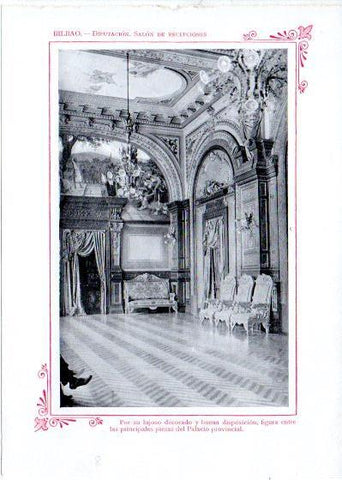 LAMINA V31951: Bilbao. Diputacion, salon de recepciones
