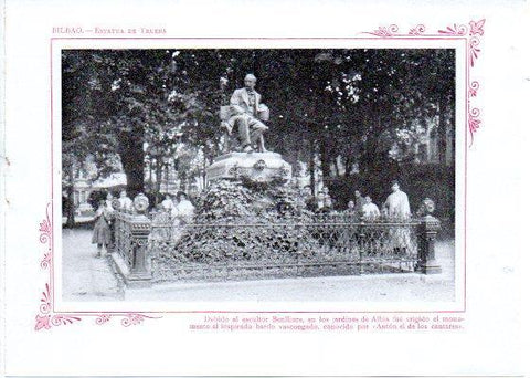 LAMINA V31944: Bilbao. Estatua de Trueba