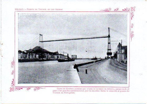 LAMINA V31942: Bilbao. Puente de Vizcaya en las Arenas