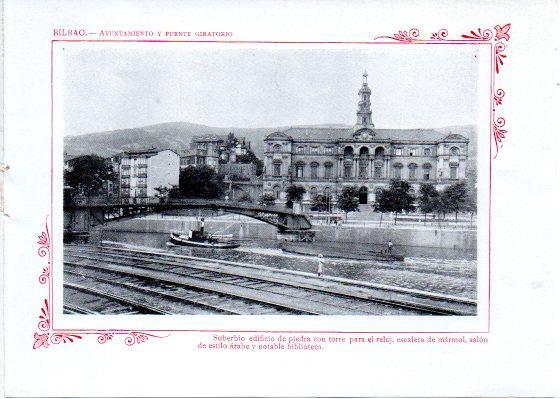 LAMINA V31941: Bilbao. Ayuntamiento y Puente Giratorio