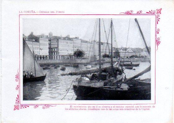 LAMINA V32099: La Coruña. Detalle del Puerto
