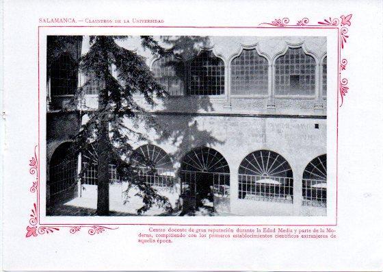 LAMINA V32119: Salamanca. Claustros de La Universidad 