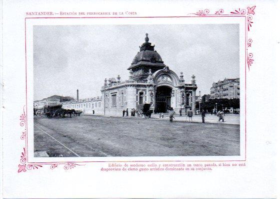 LAMINA V32140: Santander. Estacion del ferrocarril de la Costa