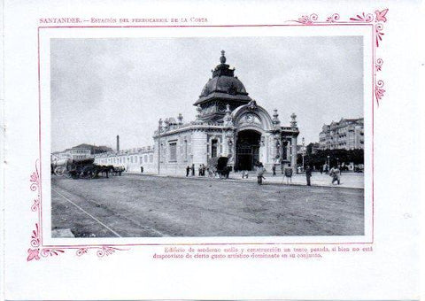 LAMINA V32140: Santander. Estacion del ferrocarril de la Costa