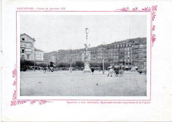LAMINA V32134: Santander. Plaza de Alfonso XIII