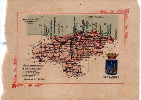 LAMINA V32133: Mapa de la Provincia de Santader