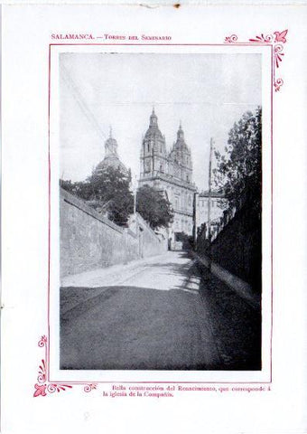 LAMINA V32125: Salamanca. Torres del Seminario