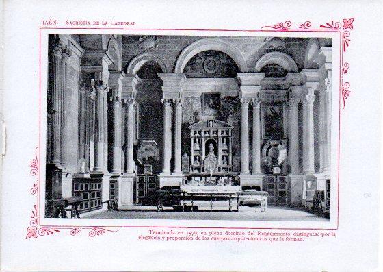 LAMINA V32086: Jaen. Sacristia de la Catedral