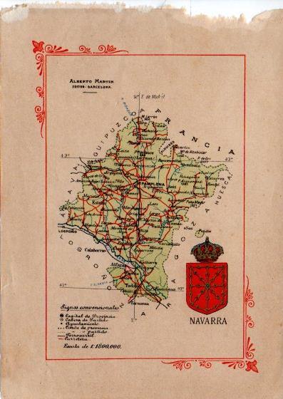 LAMINA V32043: Mapa de la Provincia de Navarra