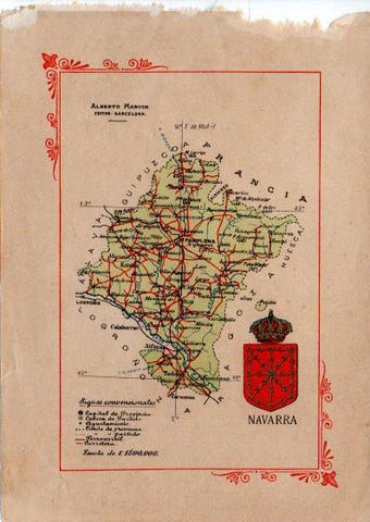 LAMINA V32043: Mapa de la Provincia de Navarra