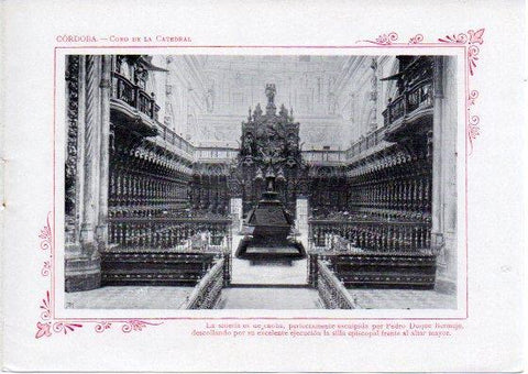 LAMINA V32030: Cordoba. Coro de la Catedral