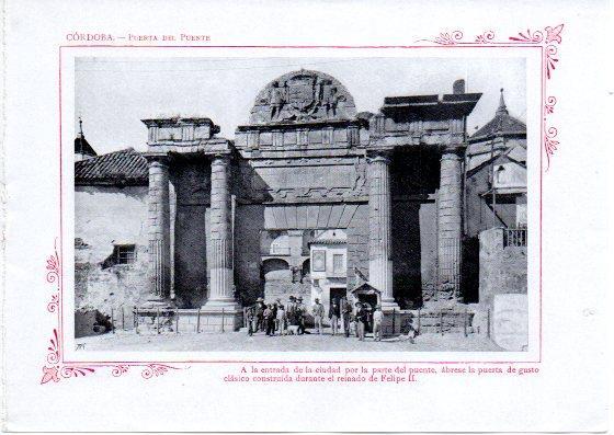 LAMINA V32028: Cordoba. Puerta del Puente