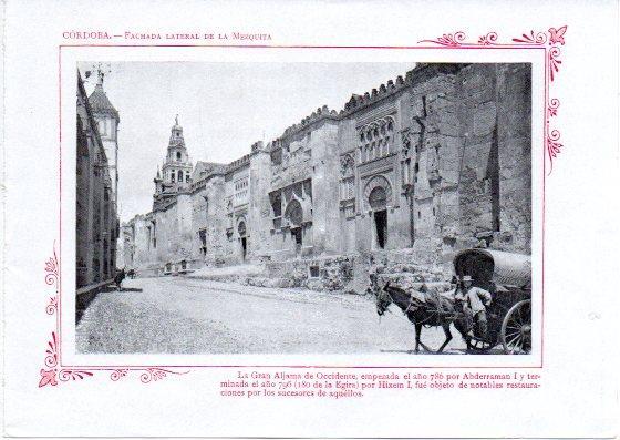 LAMINA V32027: Cordoba. Fachada lateral de la Mezquita