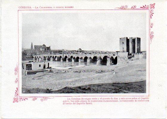 LAMINA V32026: Cordoba. La Calahorra y Puente Romano
