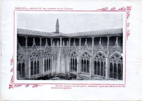 LAMINA V32051: Pamplona. Claustro de la Catedral angulo sureste