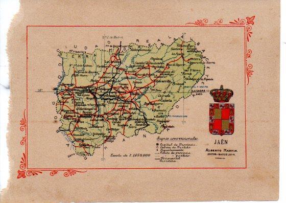 LAMINA V32079: Mapa de la Provincia de Jaen