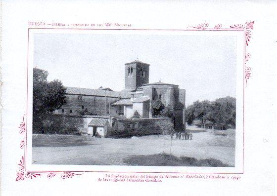 LAMINA V32070: Huesca. Iglesia y Convento de las MM. Miguelas