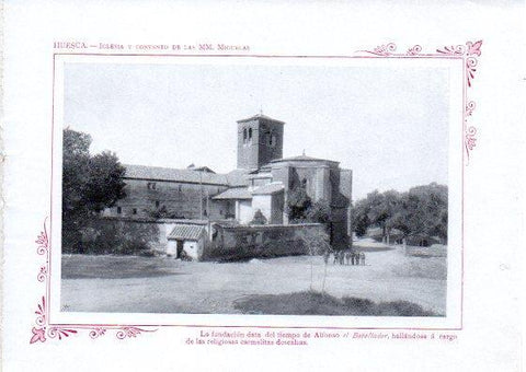 LAMINA V32070: Huesca. Iglesia y Convento de las MM. Miguelas