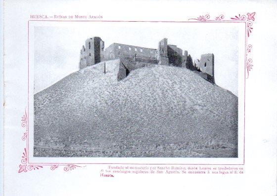 LAMINA V32069: Huesca. Ruinas de Monte Aragon