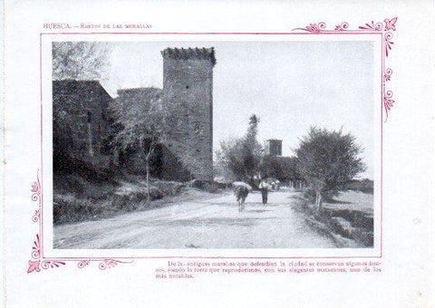 LAMINA V32068: Huesca. Restos de las Murallas