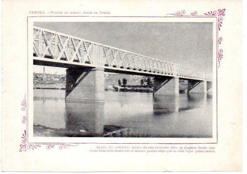 LAMINA V31720: Zamora. Puente de hierro sobre el Duero