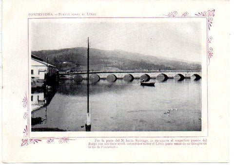 LAMINA V31704: Pontevedra. Puente sobre el Lerez