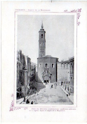 LAMINA V31753: Zaragoza. Iglesia de la Magdalena