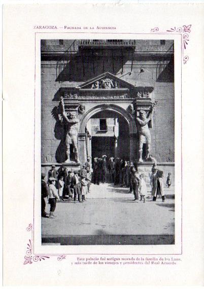 LAMINA V31750: Zaragoza. Fachada de la Audiencia