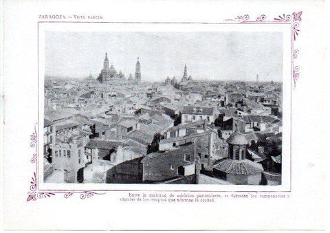 LAMINA V31743: Zaragoza. Vista parcial
